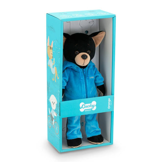 Peluche de perro Lucky Buzz: Fitness - 38 cm