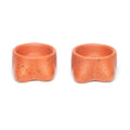 Portacandele a forma di piccole tette in terracotta