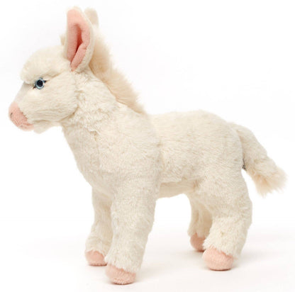 Burro barroco blanco, de pie - 30 cm (altura) - peluche