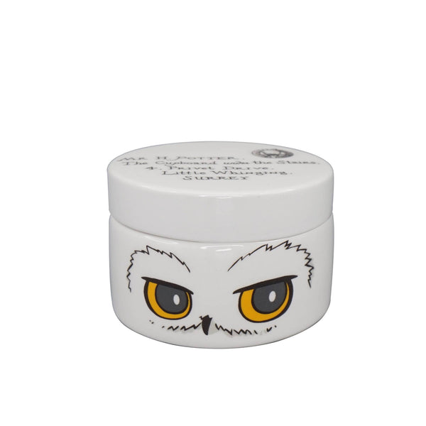 Boîte ronde céramique Harry Potter - Hedwige