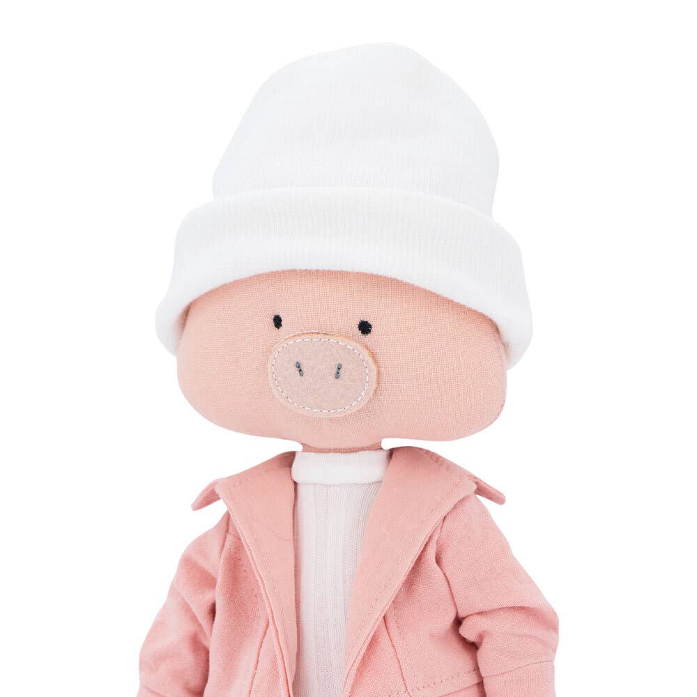ENSEMBLE CADEAU : Peluche Nicky Cochon veste + Queue de Sirène