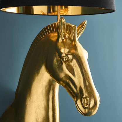 Lampada da terra Amadeus Horse, oro