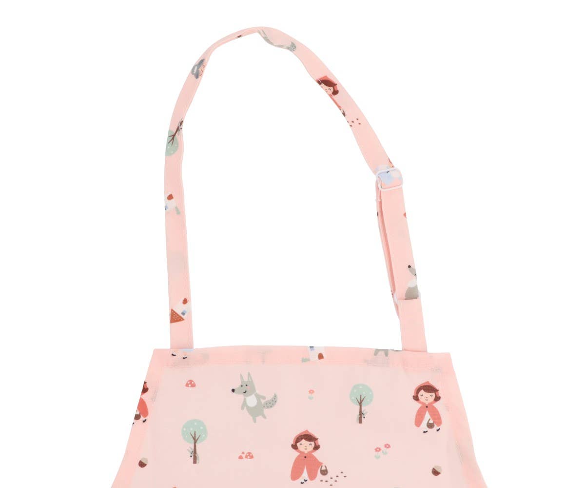 Juego de delantal y agarradera de Caperucita Roja