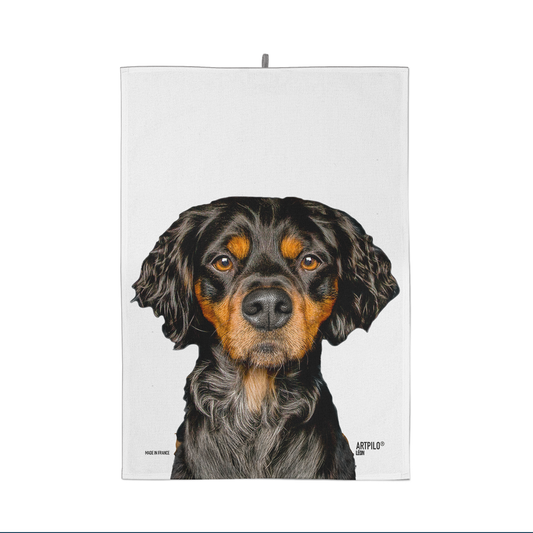 Paño de cocina León el Gordon Setter