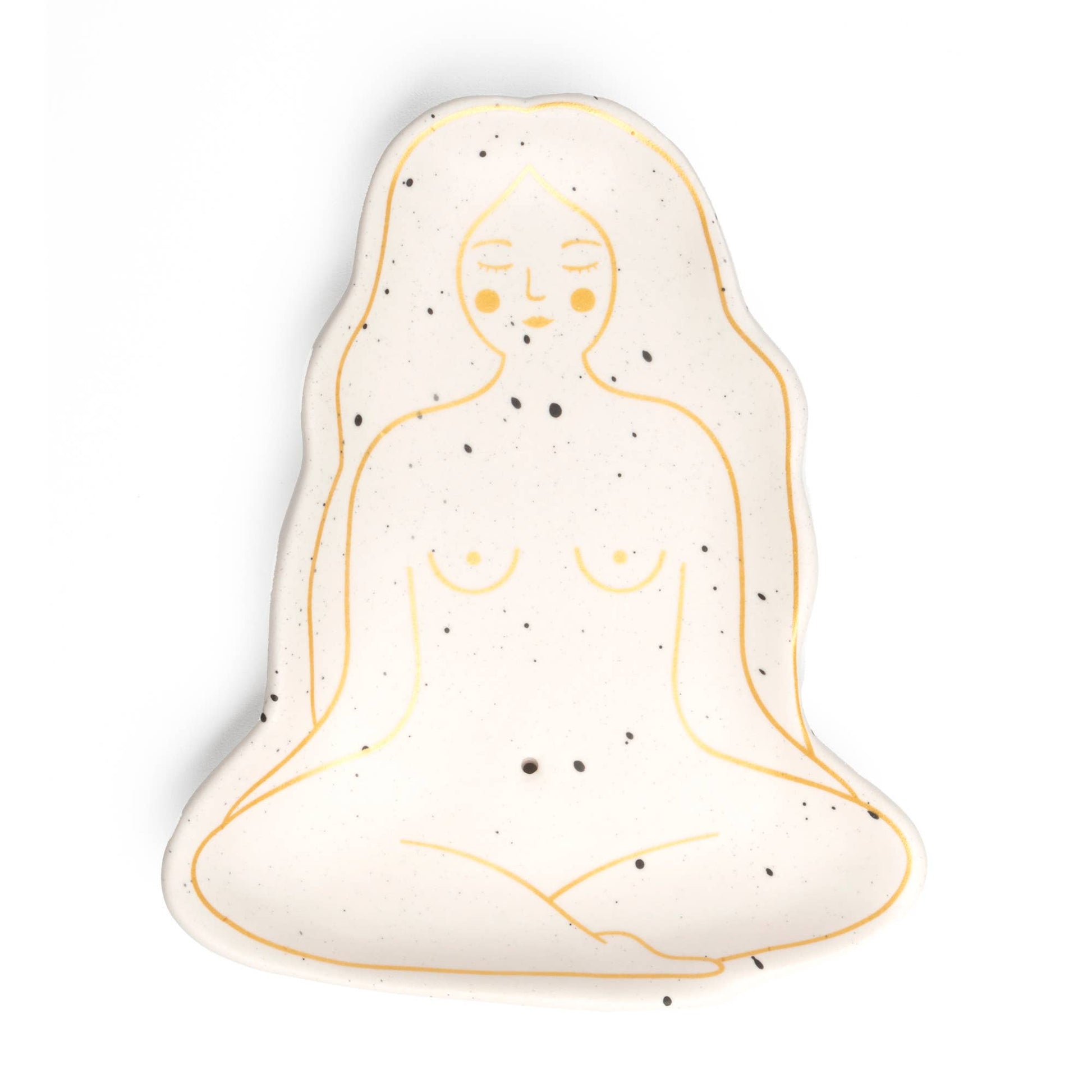 Brûle Parfum Seins Blanc Peint à la Main Helio Ferretti Vue 3