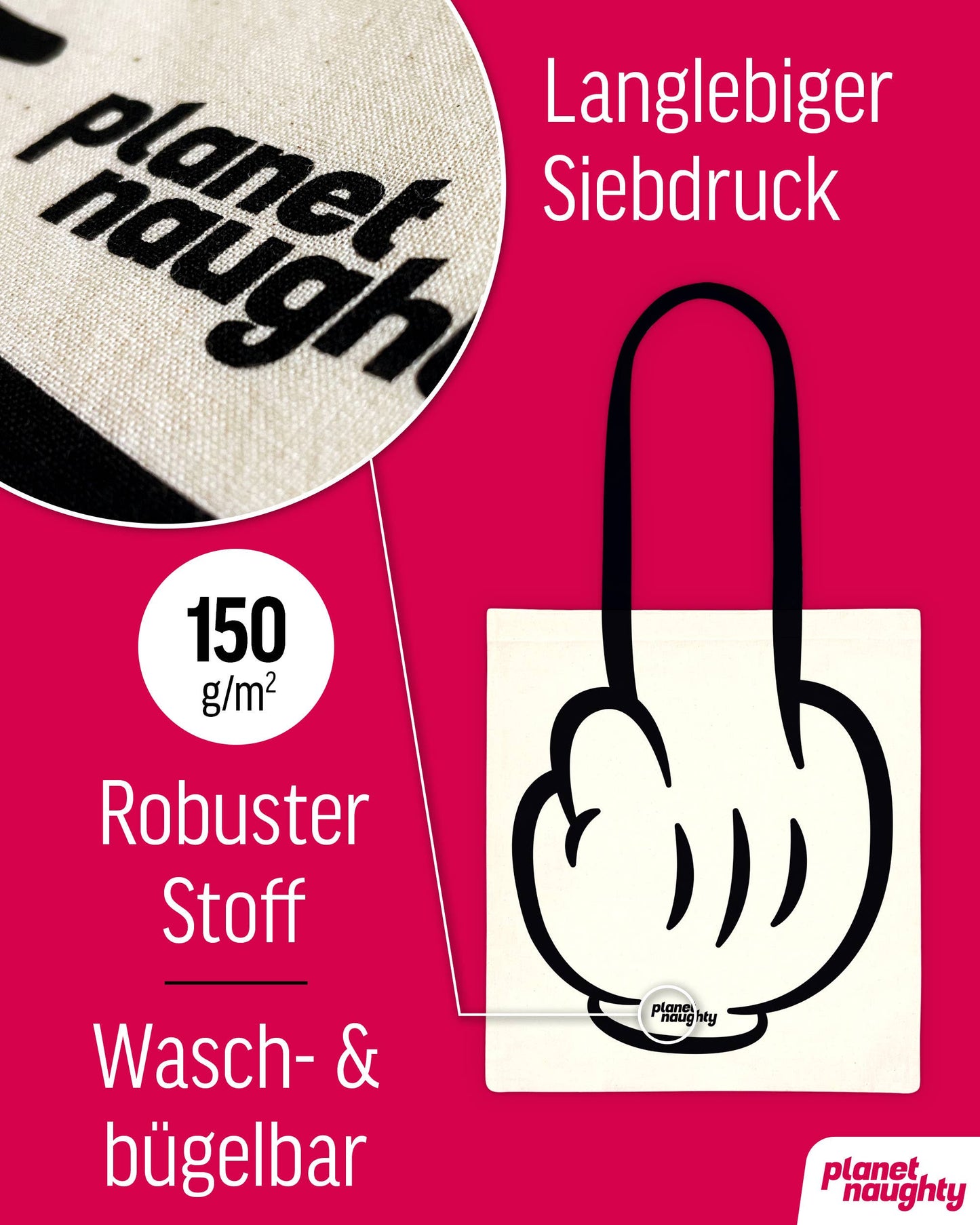 Bolsa de mano "Que te jodan"