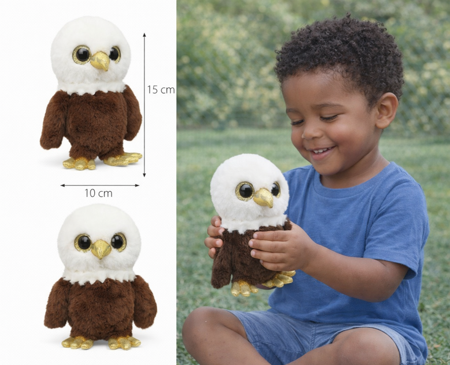Orbys Aigle chauve en peluche