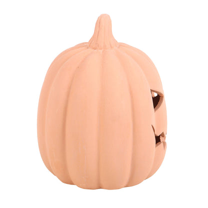Decoración de calabaza de terracota de 15 cm para Halloween