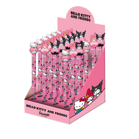 Scatola espositiva Sanrio Hello Kitty con 24 penne gel cancellabili