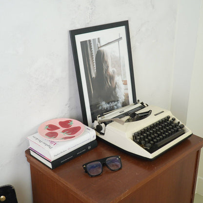 Assiette déco - Fraises - Rose/Rouge - 17,5x17,5x2cm