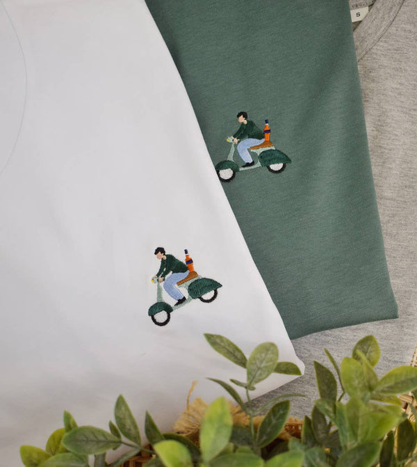 T-shirt Brodé - VespApérol - t-shirt brodé Juste un T-shirt
