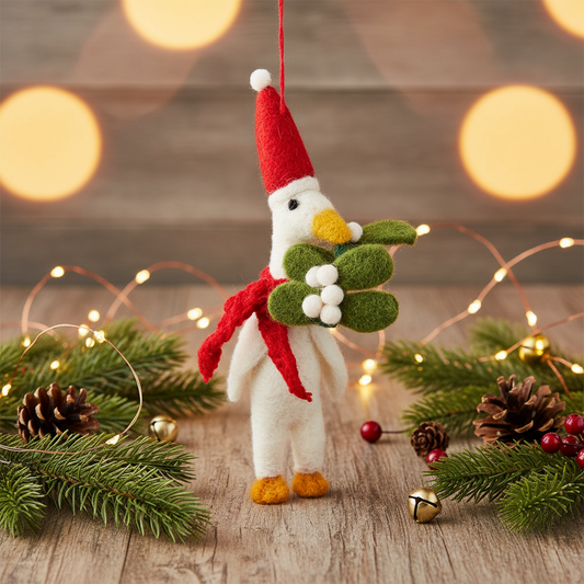 Duck Felt Christmas Ball "Christmas Quacker"