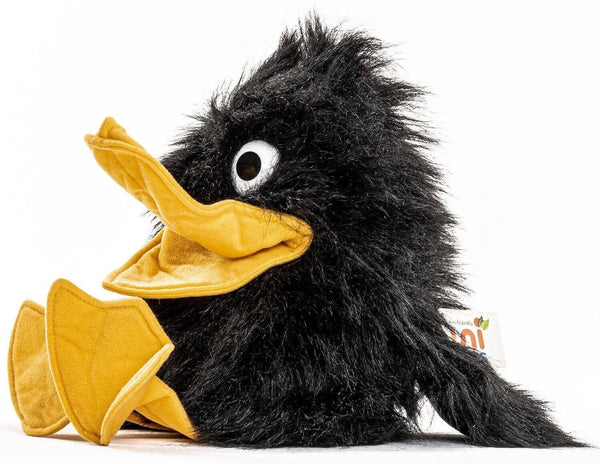 Marionnette à main en forme de corbeau - 40 cm (hauteur) - peluche Uni Toys