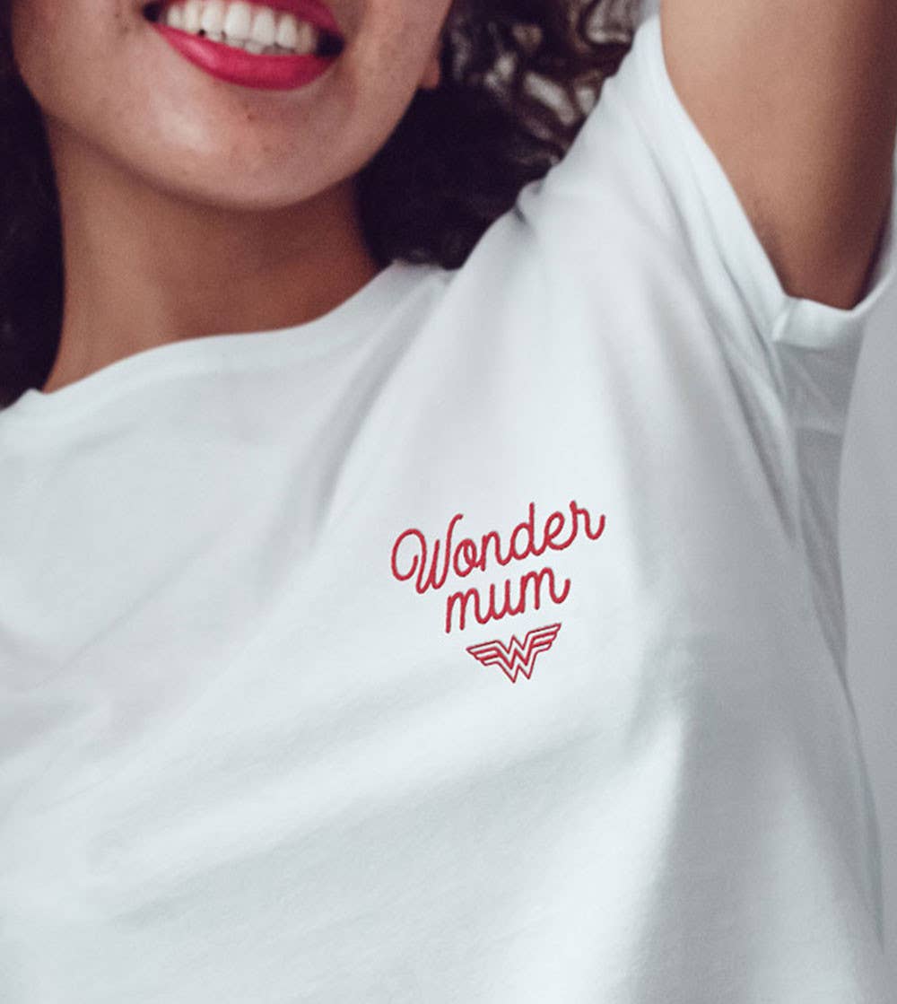 T-shirt Femme Brodé - Wonder mum