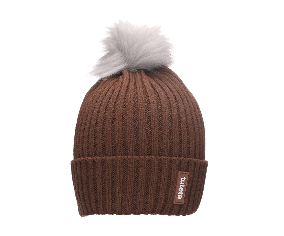 Set de invierno marrón - Letras divertidas del alfabeto