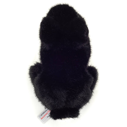 Peluche Lapin noir assis
