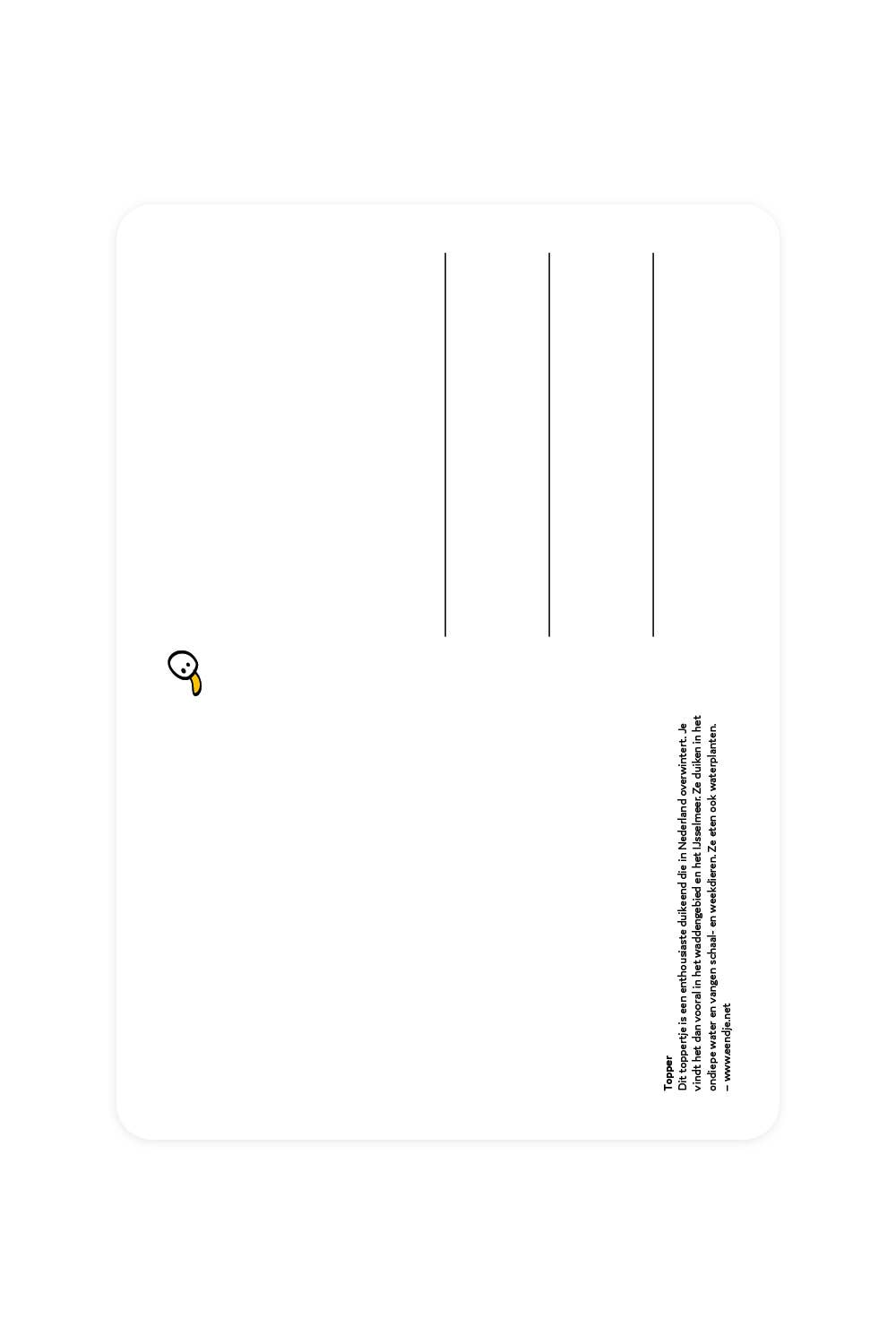 Postal con decoración