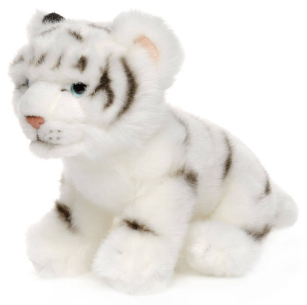 Peluche Bébé tigre blanc, assis Uni Toys