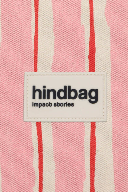 Pochette Lou Rayures Rouge et Rose
