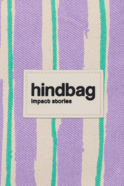 Sac banane Olivia Rayures vert et parme