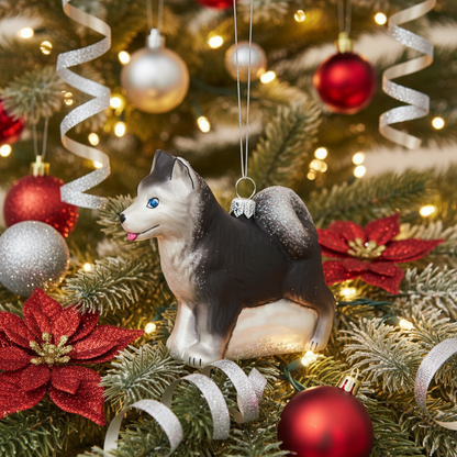Boule de Noël Husky