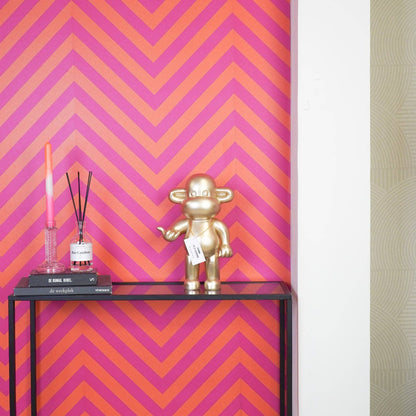 Adorno - Figura colgante de mono suelto 'La Leyenda' - Poliresina - Dorado - 20,5 x 13,5 x 35 cm