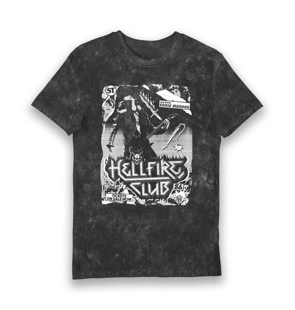 T-shirt adulte Stranger Things Hellfire Club Band Snowash