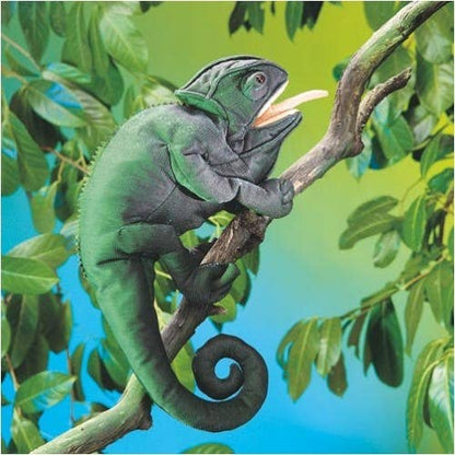 Marionnette à main Caméléon/Caméléon 2215 Folkmanis réaliste