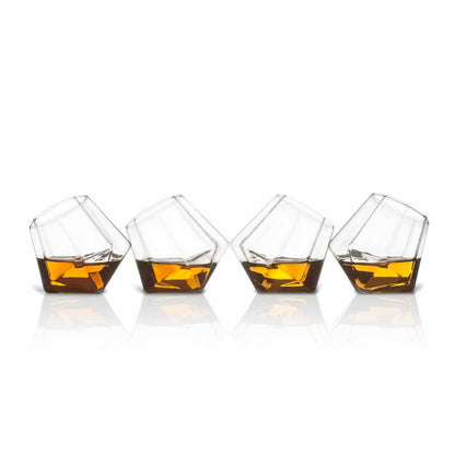 Mad Monkey - Verres à shot diamant (ensemble de 4) avec boîte cadeau