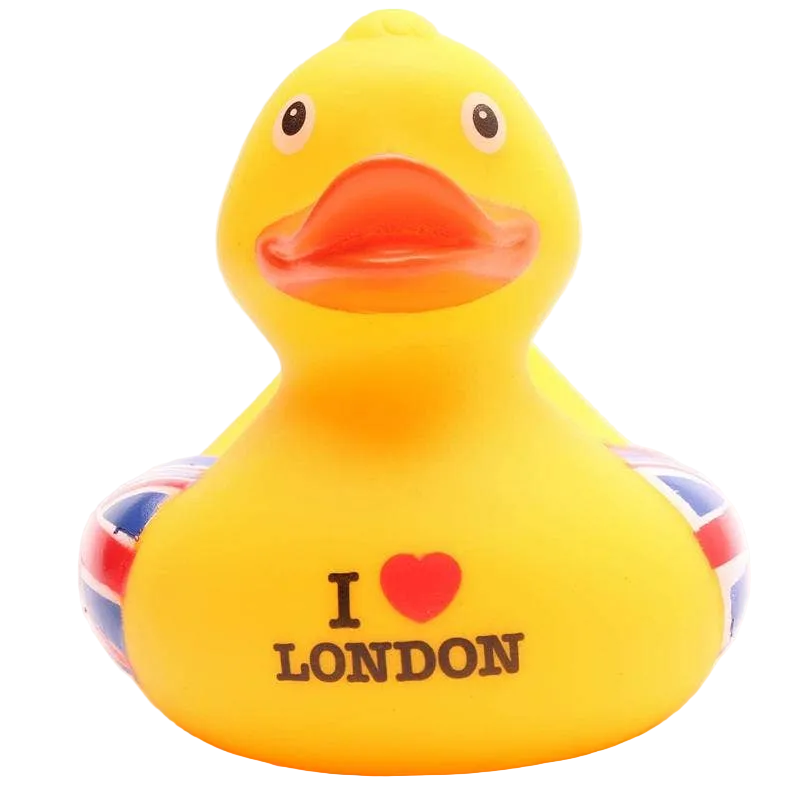 Me encanta el pato de baño de Londres
