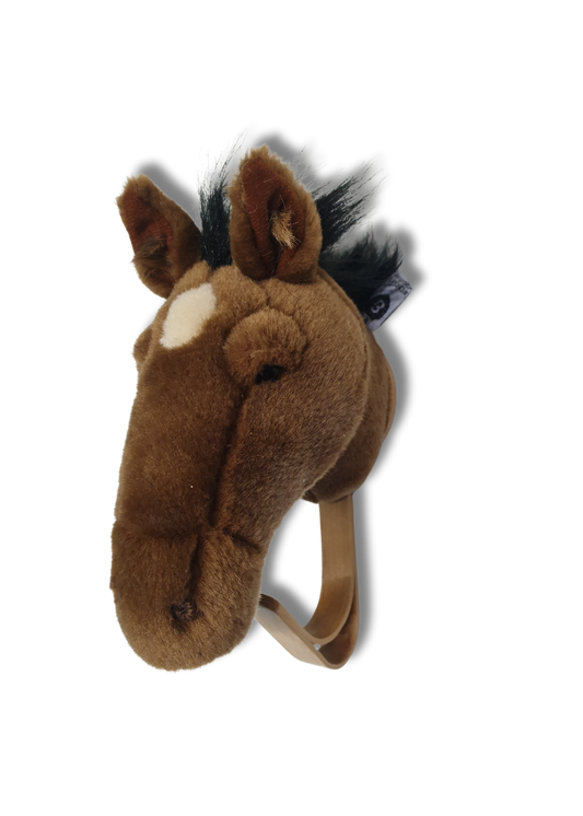 Brown Plush Horse Coat Rack