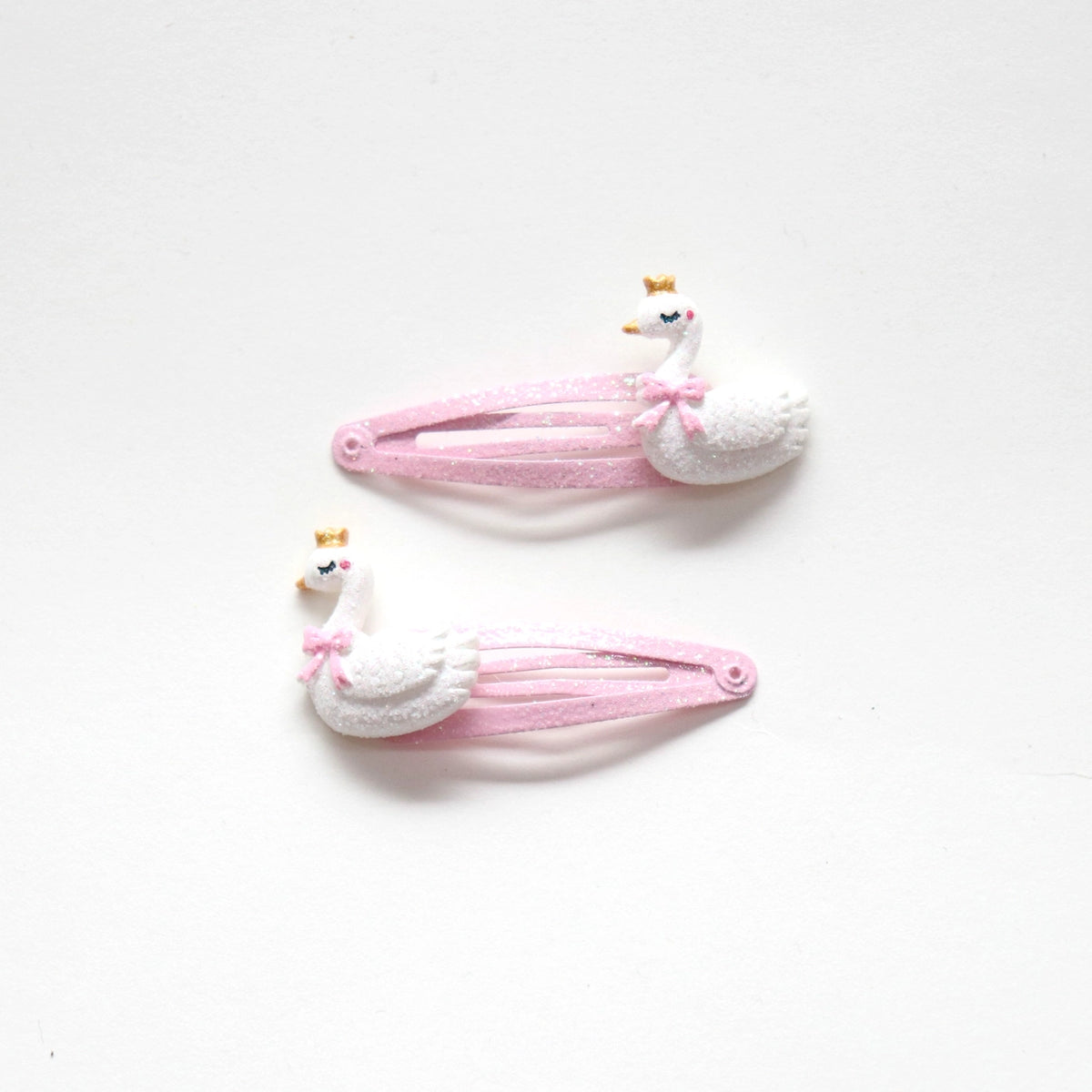 Duo Barrettes Queens Cygnes