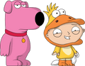 Figurine Stewie & Brian Trick-Or-Treating