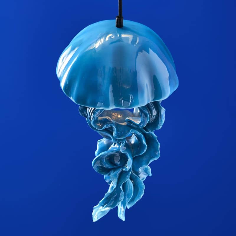 Plafonnier Méduse Ava, Bleu