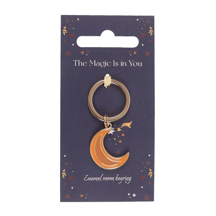 Autumn Magic Moon Keychain