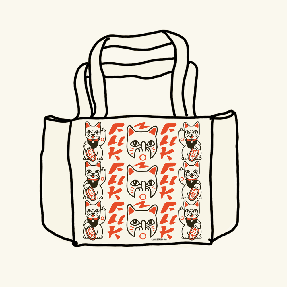 Tote Bag « Fuck you - Maneki Neko »