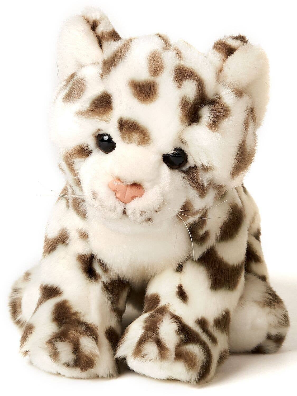 Peluche Léopard des Neiges Assis