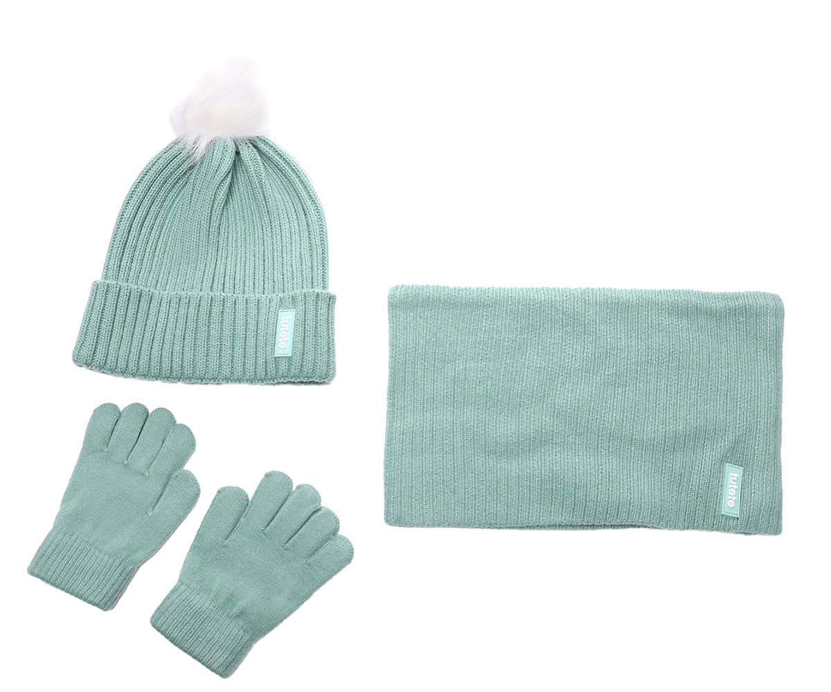 Set de invierno verde menta - Los tres cerditos