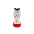 Candeliere - Pesce - Rosso/Bianco/Rosa - 7x7x16,5cm