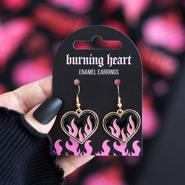 Boucles d'oreilles Cœur Ardent
