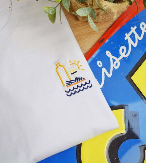 T-shirt Brodé - Espadrille - t-shirt brodé Juste un T-shirt