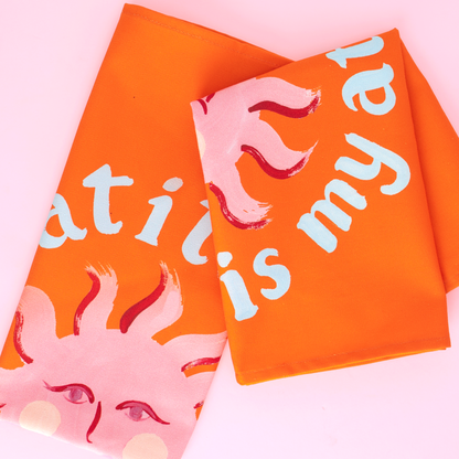 Pano de loiça "Gratidão é a minha atitude"