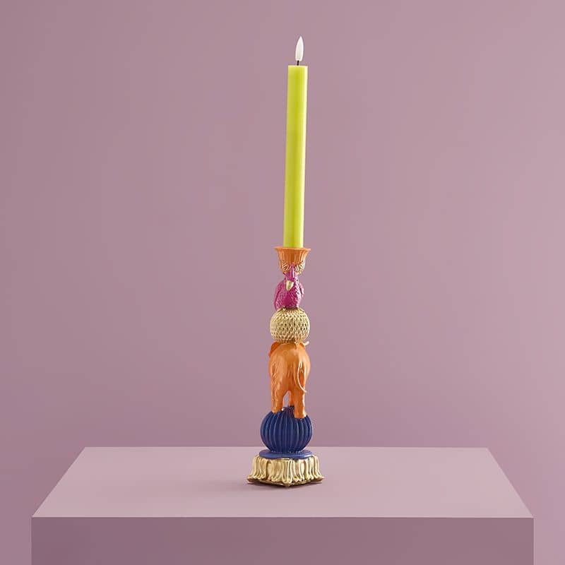 Chandelier éléphant orange