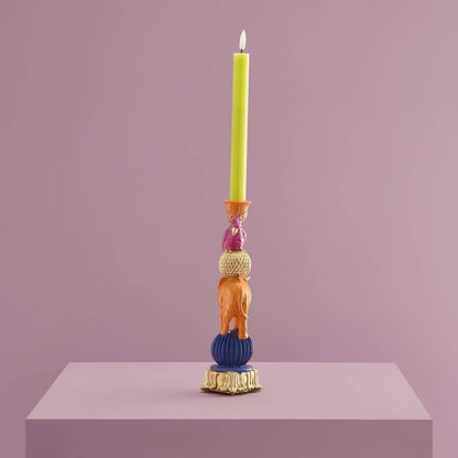 Chandelier éléphant orange