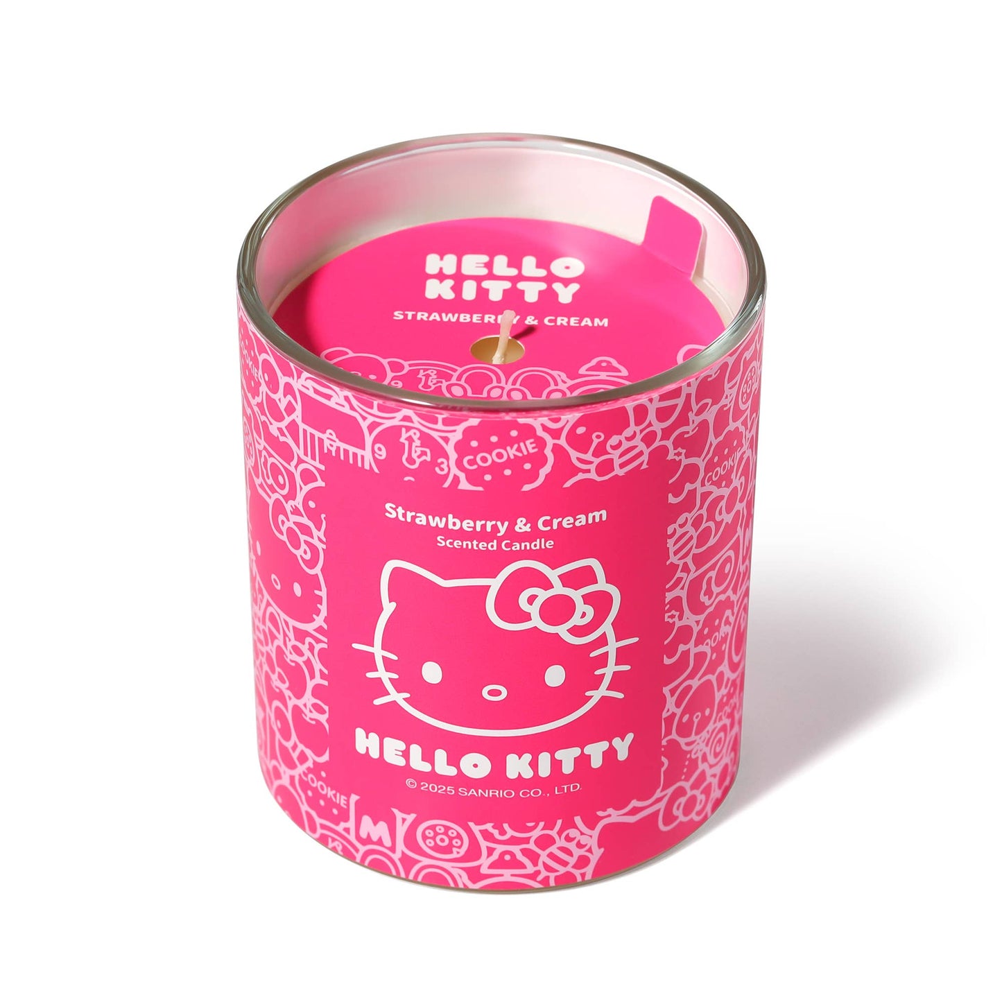 Original Hello Kitty Printed Candle, Strawberry &amp; Cream Scent