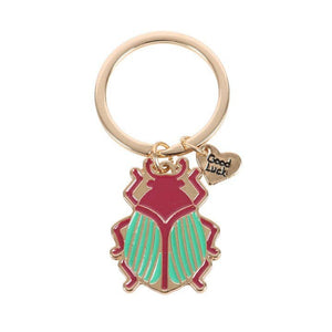 Porta-chaves "Besouro Dourado da Sorte"