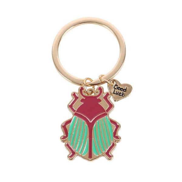 Portachiavi a forma di scarabeo "Lucky Gold Beetle"