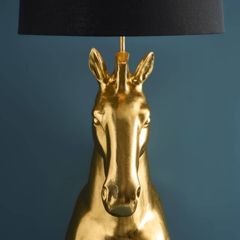 Lampada da terra Amadeus Horse, oro