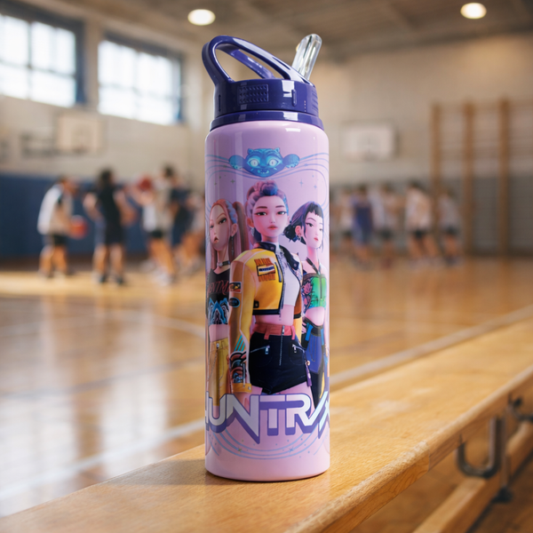 KPop Demon Hunters - Gourde flip-top (650 ml) - Huntr/x