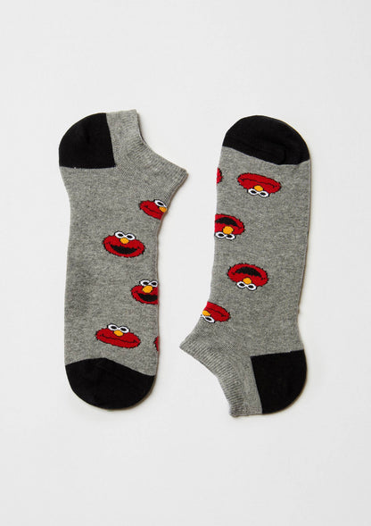 BeSesameStreet Elmo - Chaussettes Cheville en Coton Bio